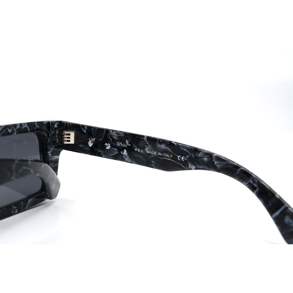 OFF-WHITE 0ER1017 BLACK MARBLE DARK GREY WOMEN'S AUTHENTIC SUNGLASSES - Picture 8 of 11